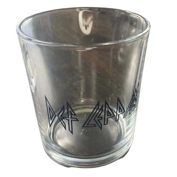 Def Leppard Set of 4 Low Ball Cocktail Glasses Size 3.5" x 4" New in Box - Picture 5 of 14